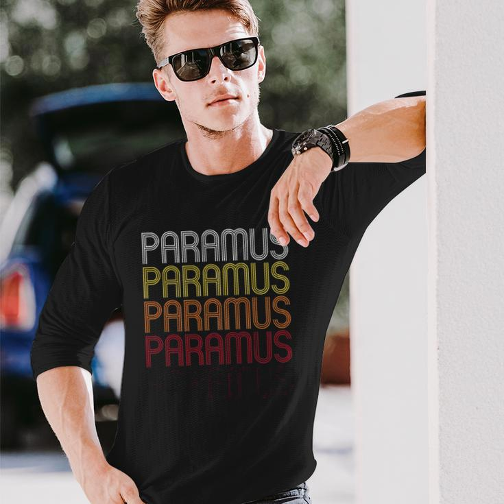 Paramus Nj Vintage Style New Jersey Long Sleeve T-Shirt T-Shirt Gifts for Him