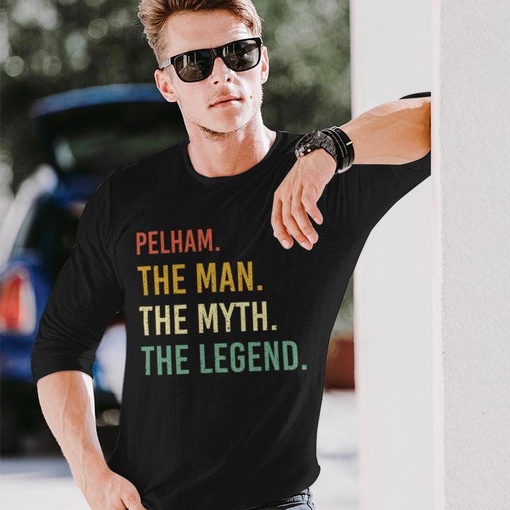 Pelham Name Shirt Pelham Name Long Sleeve T-Shirt Gifts for Him