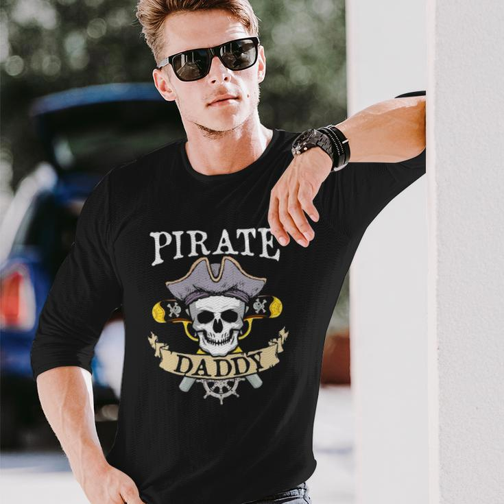 Pirate Daddy Matching Dad Long Sleeve T-Shirt T-Shirt Gifts for Him