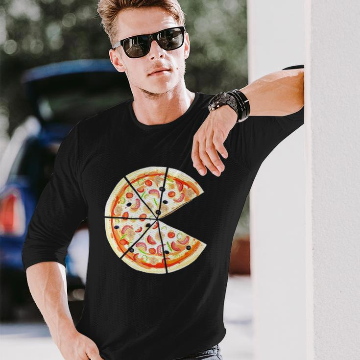 Pizza Pie And Slice Dad And Son Matching Pizza Father’S Day Long Sleeve T-Shirt Gifts for Him