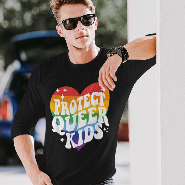 Protect Queer Gay Pride Lgbt Support Queer Pride Month Long Sleeve T-Shirt Gifts for Him