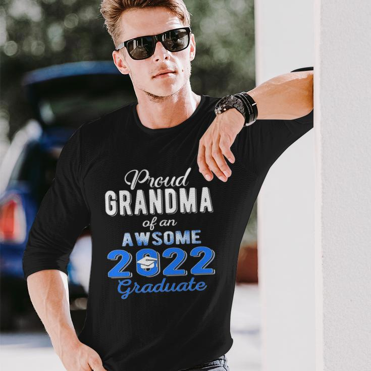 Proud Grandma Of 2022 Graduation Class 2022 Graduate Long Sleeve T-Shirt T-Shirt Gifts for Him