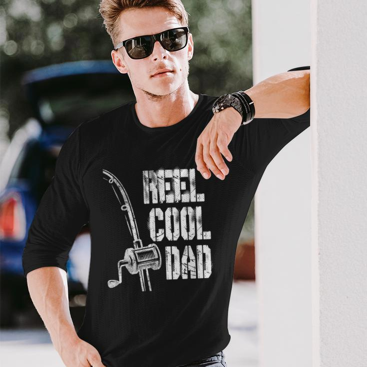 Reel Cool Dad Fishing Daddy Fathers Day Idea Long Sleeve T-Shirt T-Shirt Gifts for Him