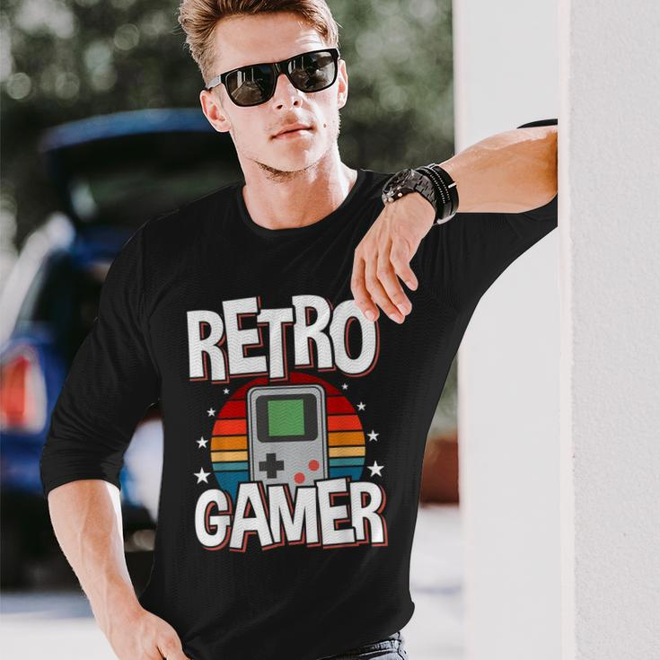 Retro Gaming Video Gamer Gaming Long Sleeve T-Shirt Gifts for Him