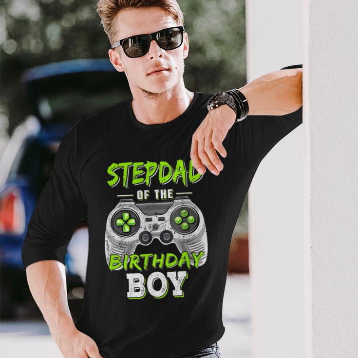 Stepdad Of The Birthday Boy Game Long Sleeve T-Shirt Gifts for Him