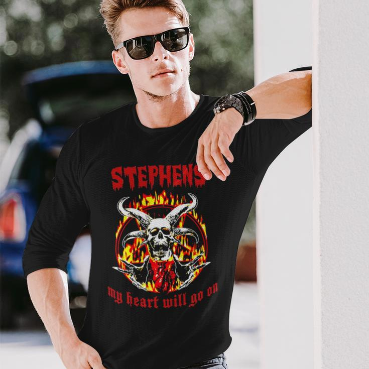 Stephens Name Stephens Name Halloween Long Sleeve T-Shirt Gifts for Him