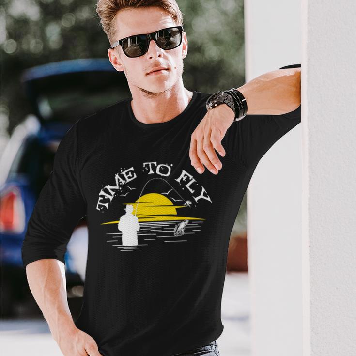 Time To Fly Fish 49 Trending Shirt Unisex Long Sleeve Gifts for Him