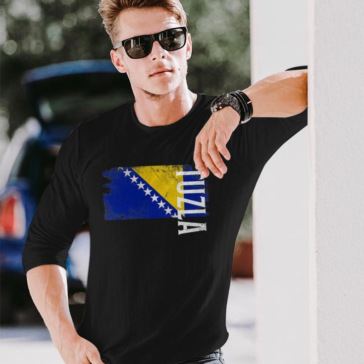 Tuzla Bosnia Flag For Bosnian Long Sleeve T-Shirt T-Shirt Gifts for Him