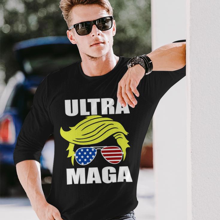 Ultra Maga Joe Biden Pro Trump Gift Unisex Long Sleeve Gifts for Him