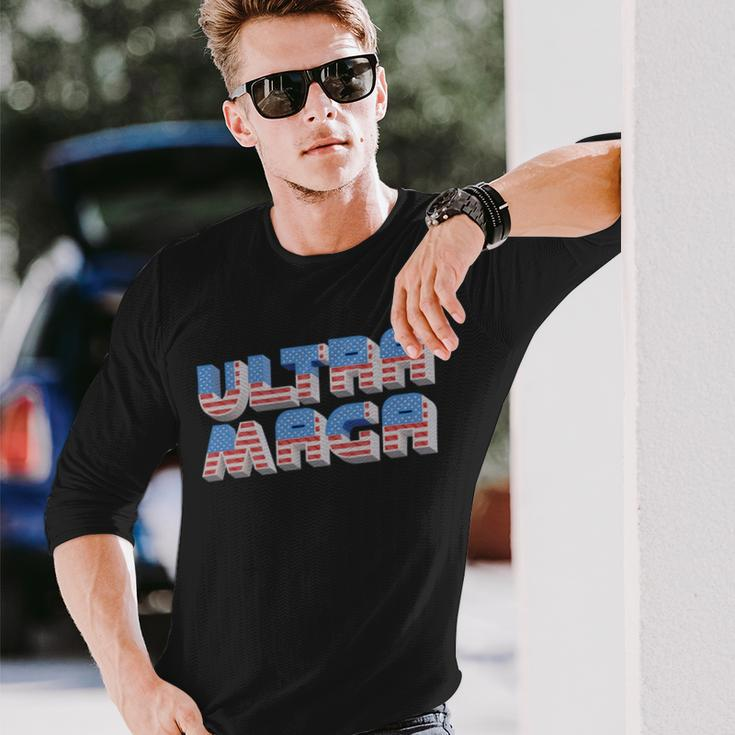 Ultra Maga Tshirt Proud Ultra Maga Make America Great Again America Tshirt United State Of America Long Sleeve T-Shirt Gifts for Him