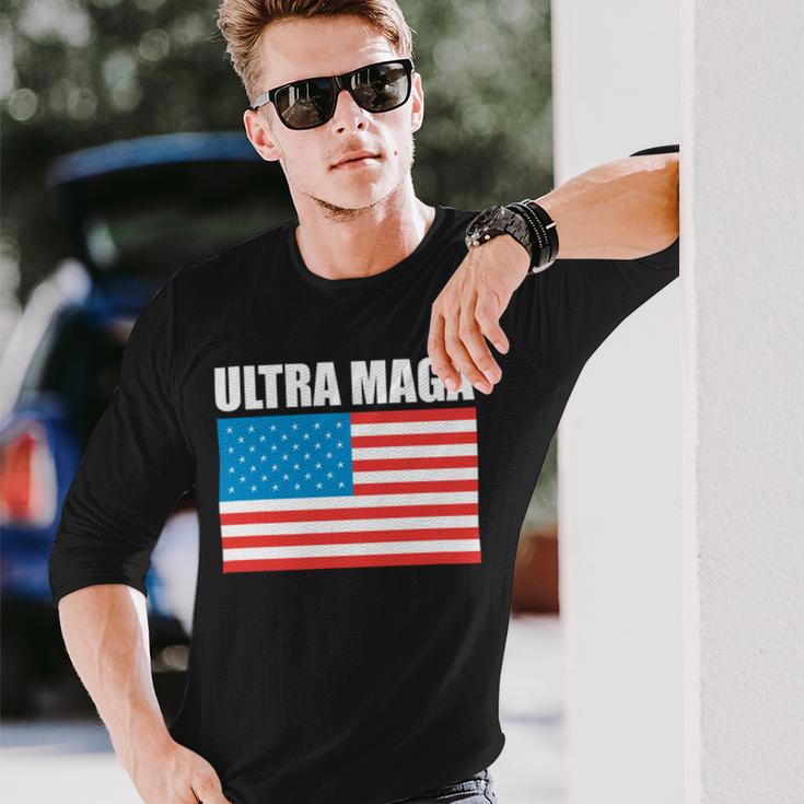 Ultra Maga Us Flag Unisex Long Sleeve Gifts for Him