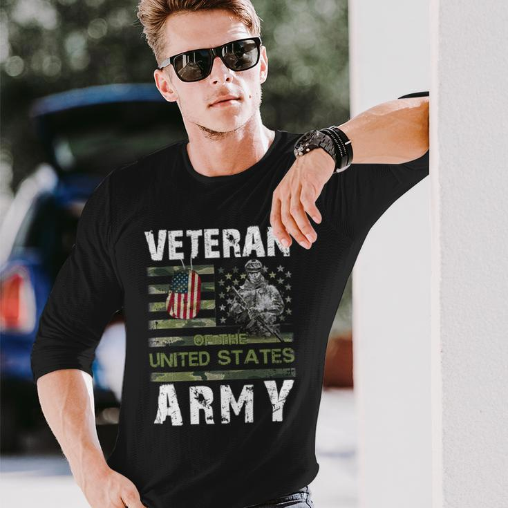 Veteran Veterans Day Us Army Veteran 8 Navy Soldier Army Military Long Sleeve T-Shirt Gifts for Him