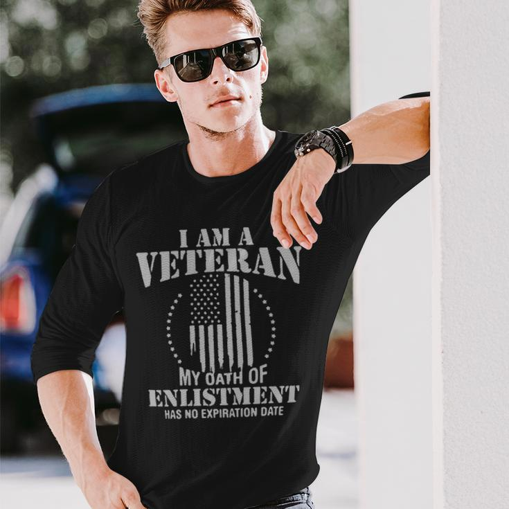 Veteran Veterans Day Us Army Veteran Oath 731 Navy Soldier Army Military Long Sleeve T-Shirt Gifts for Him