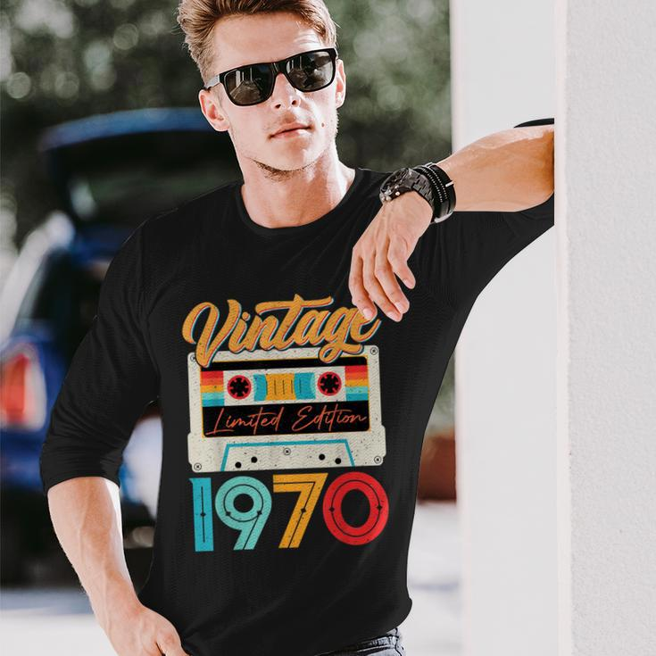 Vintage 1970 Awesome 52 Years Old Retro 52Nd Birthday Bday Long Sleeve T-Shirt Gifts for Him