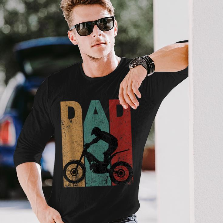 Vintage Motocross Dad Dirt Bike Fathers Day 4Th Of July Long Sleeve T-Shirt Gifts for Him