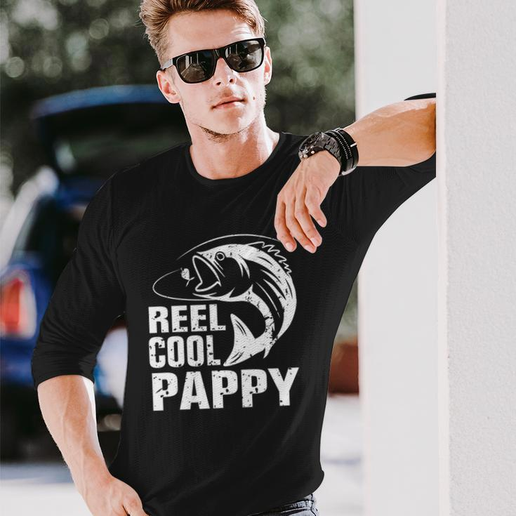 Vintage Reel Cool Pappy Fishing Fathers Day Long Sleeve T-Shirt T-Shirt Gifts for Him