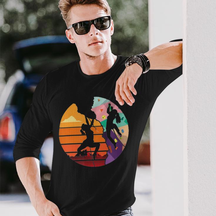 Vintage Retro Rock Climber 179 Shirt Unisex Long Sleeve Gifts for Him