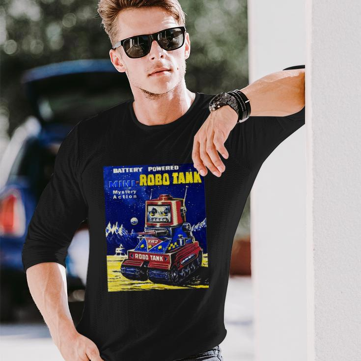 Vintage Robot Tank Japanese American Old Retro Collectible Long Sleeve T-Shirt T-Shirt Gifts for Him