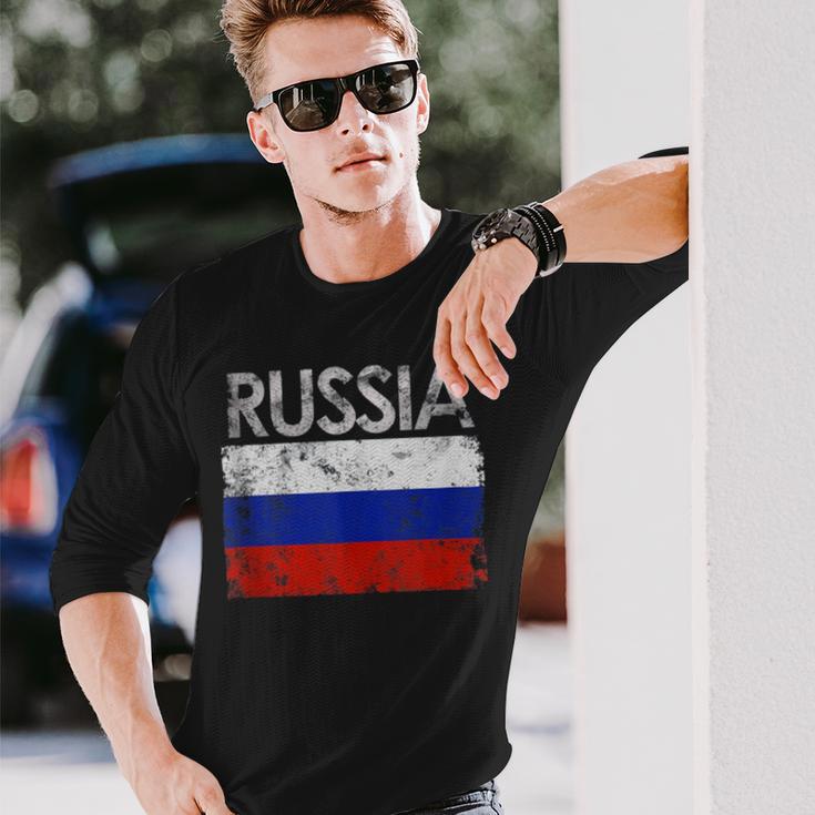 Vintage Russia Russian Flag Pride 500 Trending Shirt Unisex Long Sleeve Gifts for Him