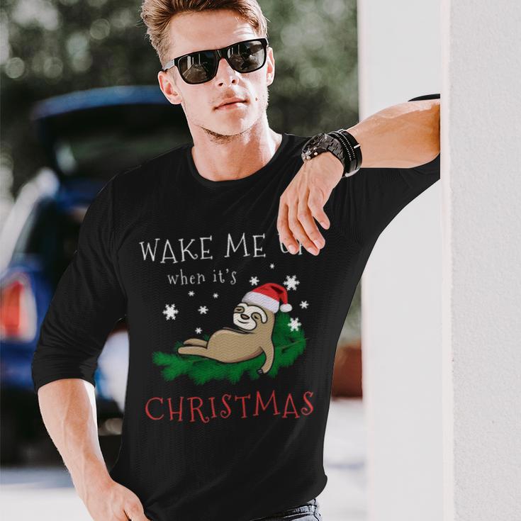 Wake Me Up When Its Christmas 820 Shirt Unisex Long Sleeve Gifts for Him