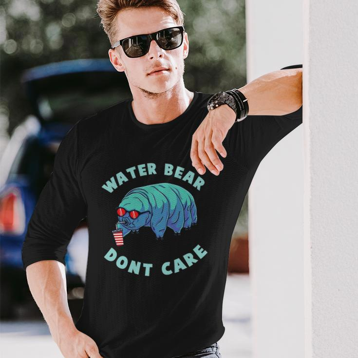 Water Bear Dont Care Microbiology Long Sleeve T-Shirt T-Shirt Gifts for Him