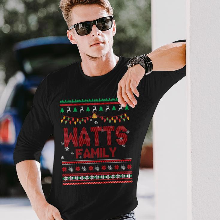 Watts Name Watts Long Sleeve T-Shirt Gifts for Him