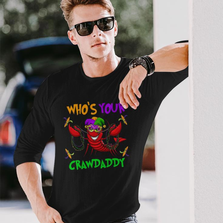 Whos Your Crawdaddymardi Gras Parade 2022 Ver2 Long Sleeve T-Shirt T-Shirt Gifts for Him