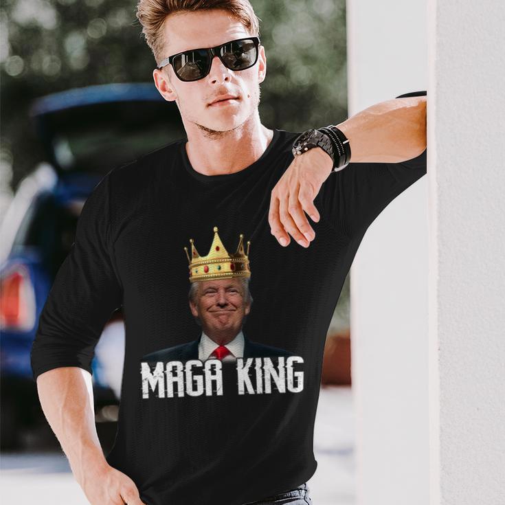 Womens Maga King Shirt The Great Maga King Trump Ultra Maga Unisex Long Sleeve Gifts for Him