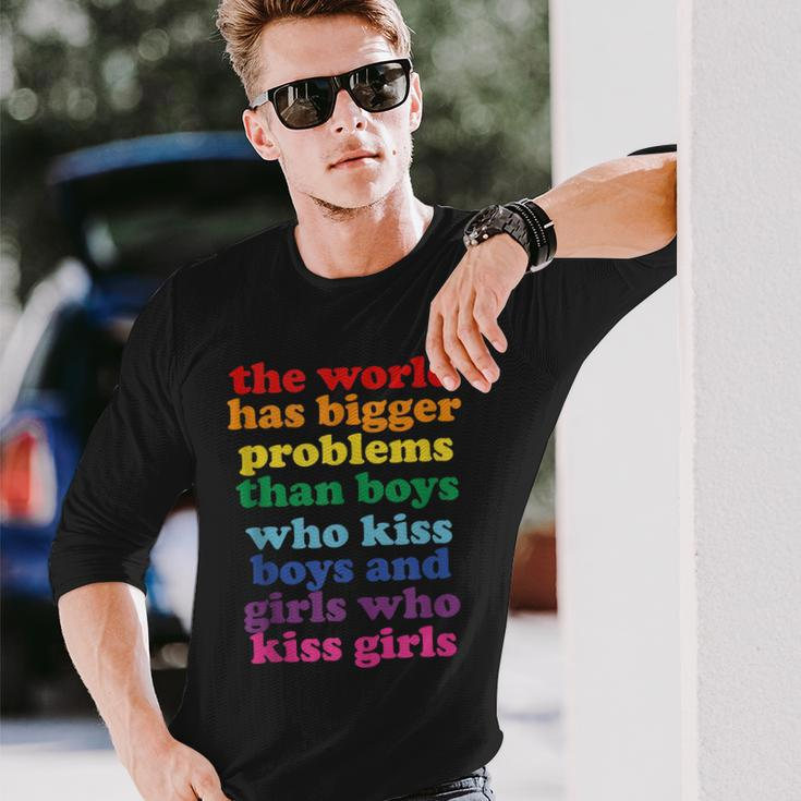 The World Has Bigger Problems Lgbt Community Gay Pride Long Sleeve T-Shirt Gifts for Him