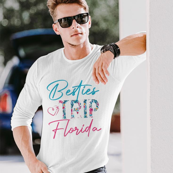 Besties Trip Florida Vacation Matching Best Friend Long Sleeve T-Shirt T-Shirt Gifts for Him
