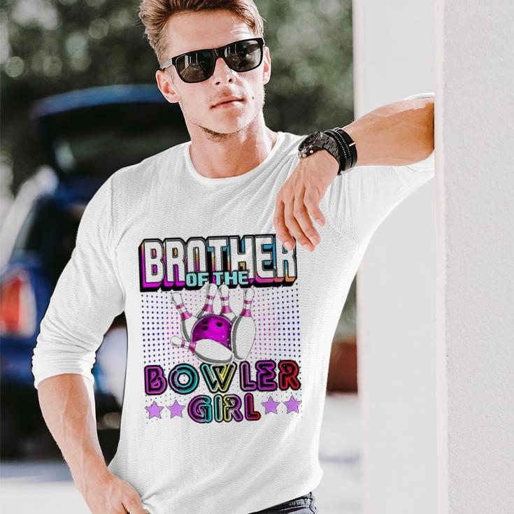 Brother Of The Bowler Girl Matching Bowling Birthday Long Sleeve T-Shirt T-Shirt Gifts for Him