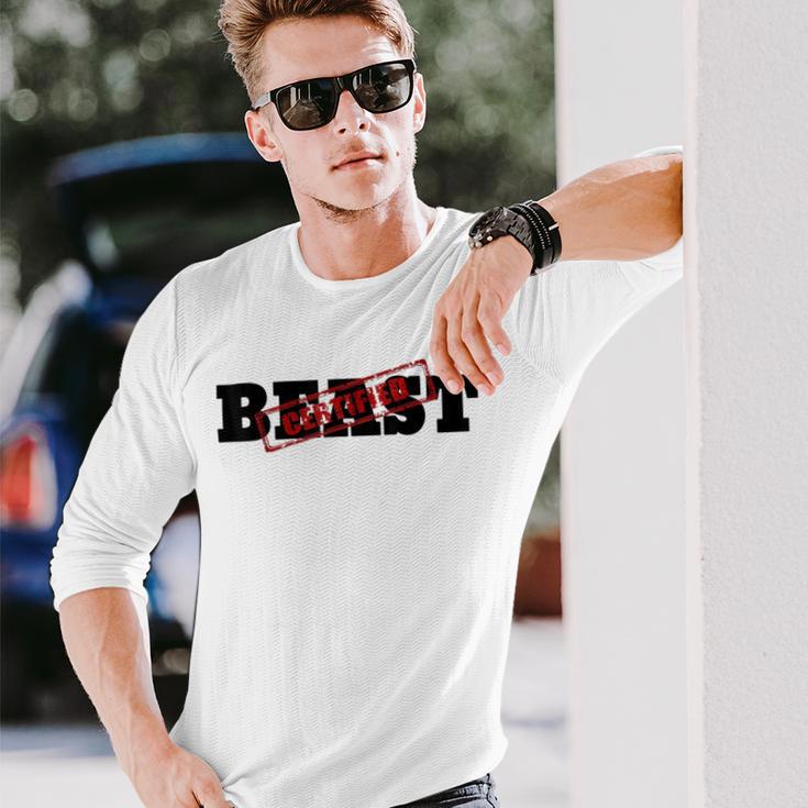 Certified Beast Athletic Workout Fitness 486 Trending Shirt Unisex Long Sleeve Gifts for Him