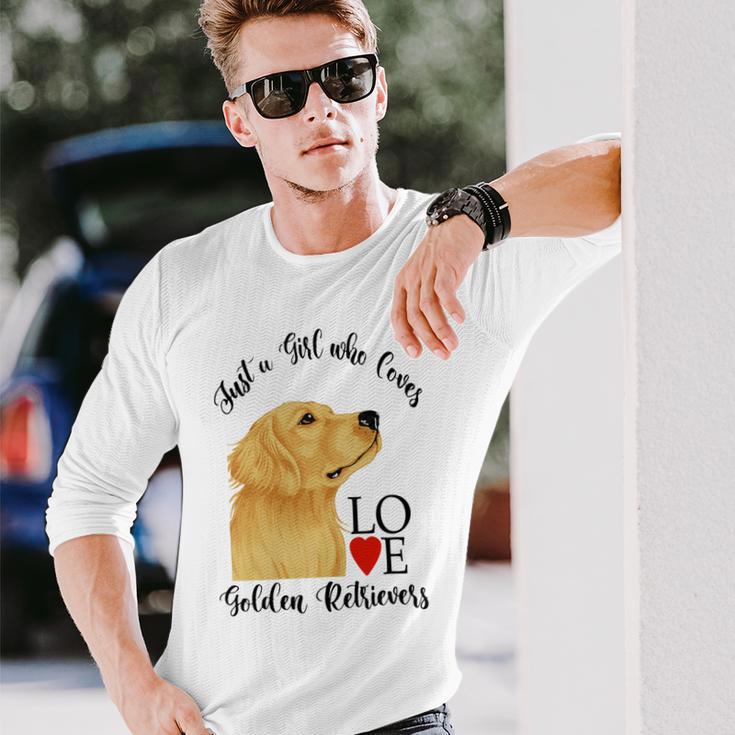 Copy Of Justagirlwholovesgoldenretrievers Unisex Long Sleeve Gifts for Him