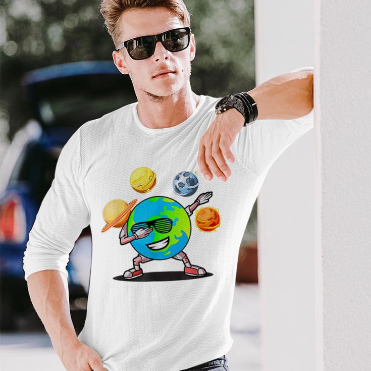 Dabbing Earth Day Unisex Long Sleeve Gifts for Him