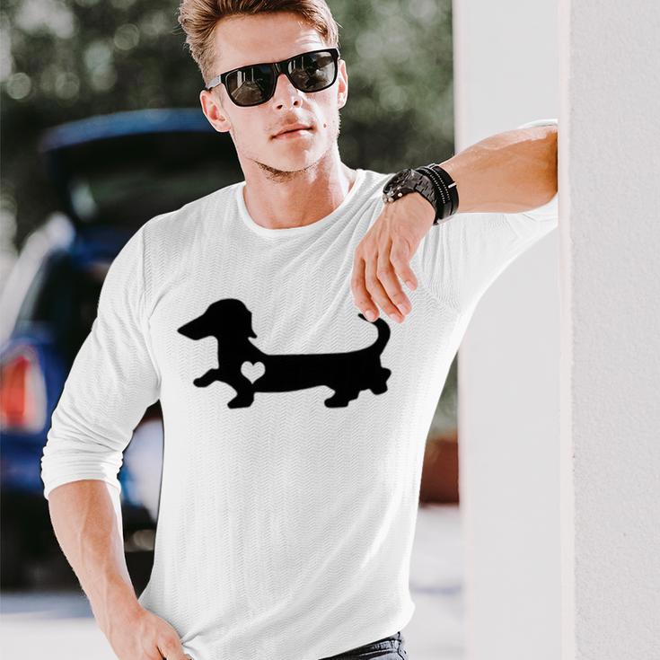 Dachshund Heart Dog Lover Unisex Long Sleeve Gifts for Him