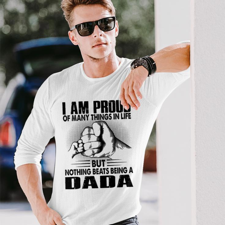 Dada Grandpa Nothing Beats Being A Dada Long Sleeve T-Shirt Gifts for Him