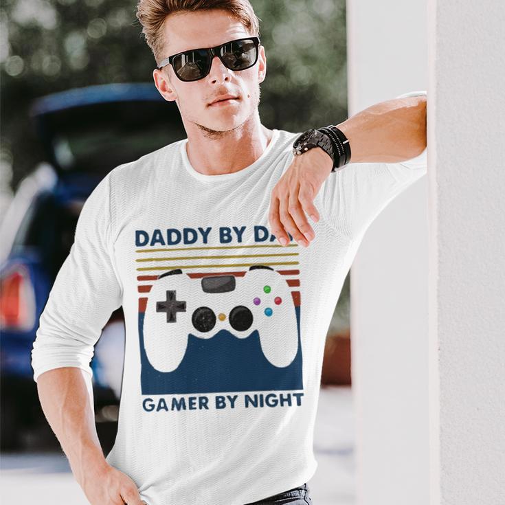 Daddy By Day Gamer By Night 250 Shirt Unisex Long Sleeve Gifts for Him