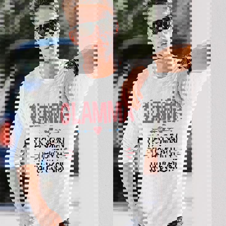 Glamma Grandma Glamma The Woman The Myth The Legend Long Sleeve T-Shirt Gifts for Him