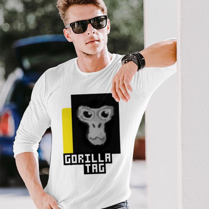 Gorilla Tag Pfp Maker Gorilla Tag Yellow Unisex Long Sleeve Gifts for Him