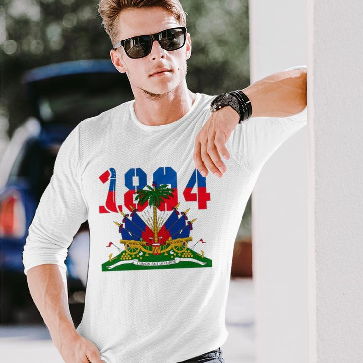 Haitian Revolution 1804 Flag Day Zip Long Sleeve T-Shirt T-Shirt Gifts for Him