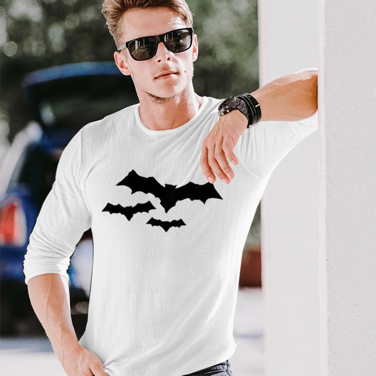 Halloween Scary Vampire Bats Pattern Unisex Long Sleeve Gifts for Him