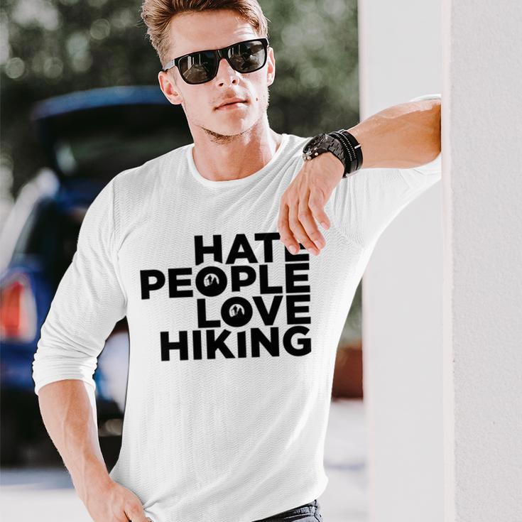 Hate People Love Hiking V2 Unisex Long Sleeve Gifts for Him