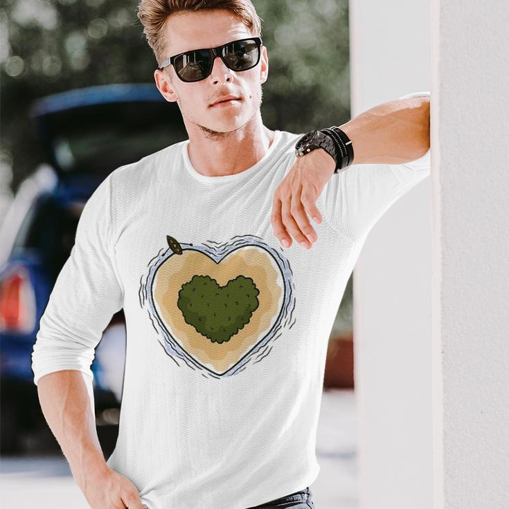 Heart Island Travel Boating Lover Long Sleeve T-Shirt T-Shirt Gifts for Him