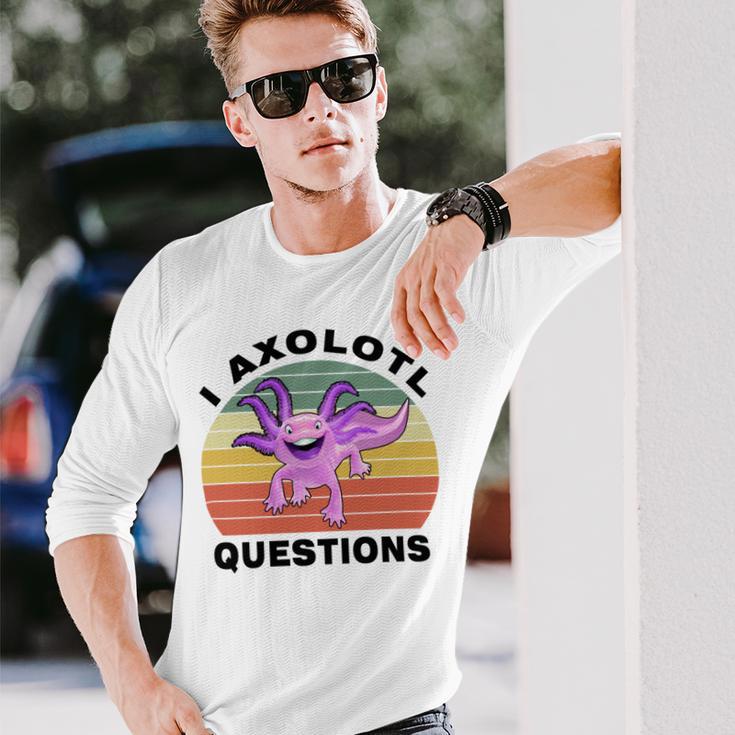 I Axlotl Questions Cute Axlotl V2 Unisex Long Sleeve Gifts for Him