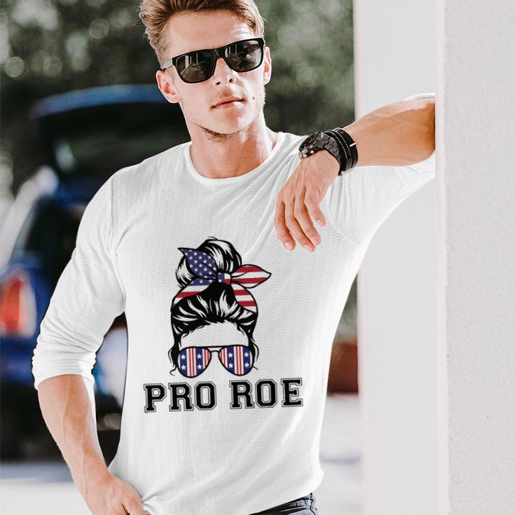 Pro 1973 Roe Cute Messy Bun Mind Your Own Uterus Long Sleeve T-Shirt T-Shirt Gifts for Him