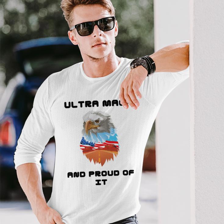 Ultra Mega And Proud Of It Pro Trump Patriotic Republican Unisex Long Sleeve Gifts for Him