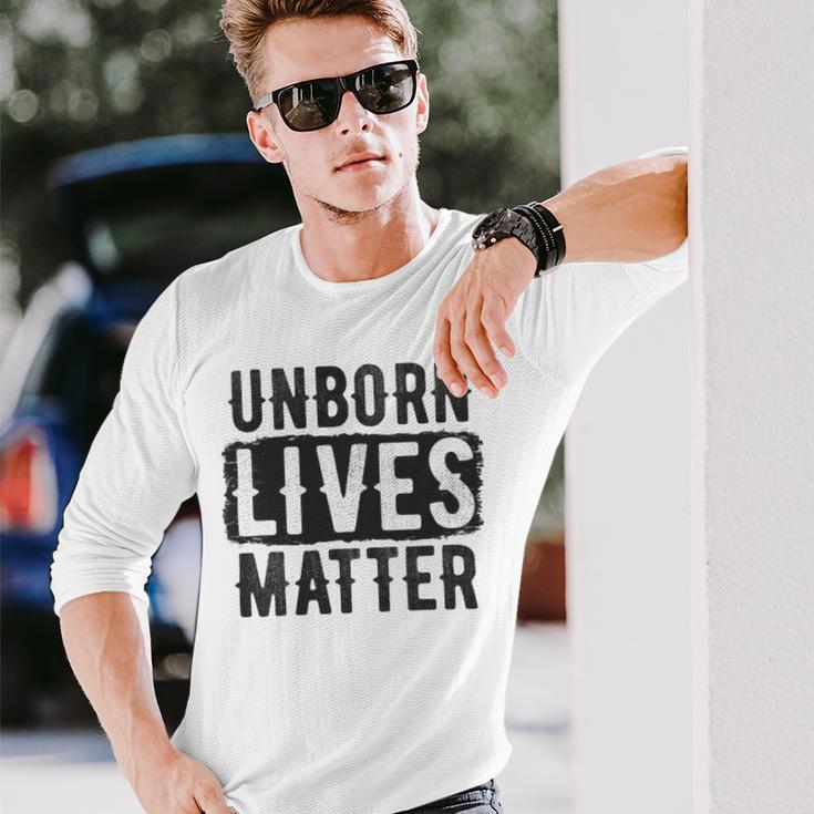 Unborn Lives Matter Unisex Long Sleeve Gifts for Him