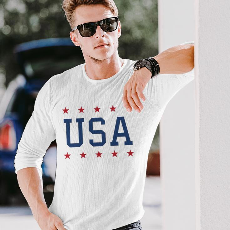 Usa Patriotic American Pride 4Th Of July Long Sleeve T-Shirt T-Shirt Gifts for Him