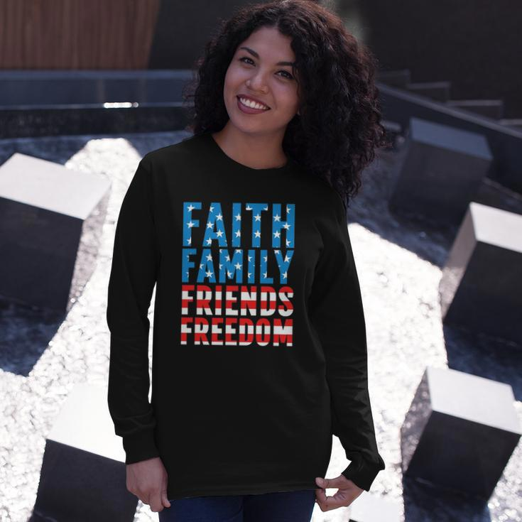 4Th Of July S For Faith Friends Freedom Long Sleeve T-Shirt T-Shirt Gifts for Her