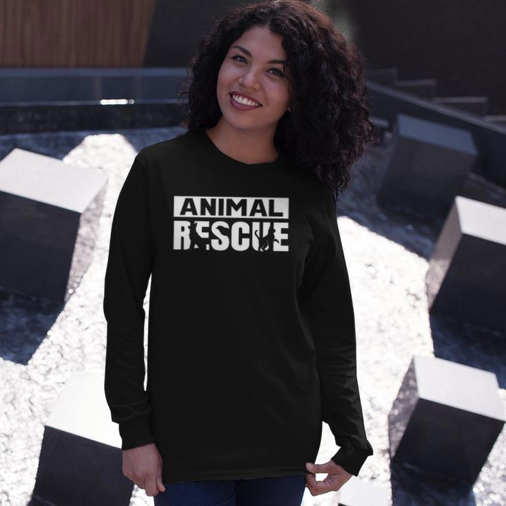 Animal Rescue Saving Rescuer Save Animals Long Sleeve T-Shirt T-Shirt Gifts for Her
